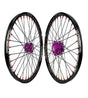 SM Pro Light Bee Wheelset Purple Black Hub and Red Nipples
