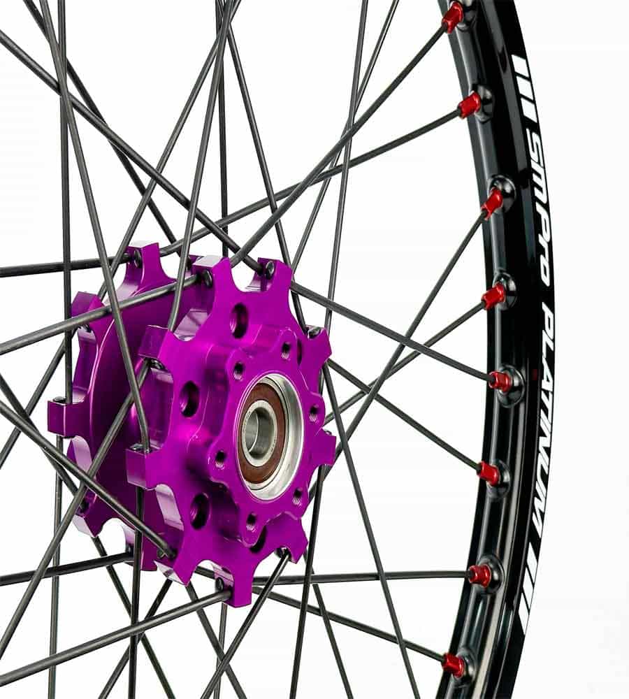SM Pro Light Bee Wheelset – Purple Black Hub and Red Nipples - EVFREAKS SM Pro Light Bee Wheelset – Purple Black Hub and Red Nipples