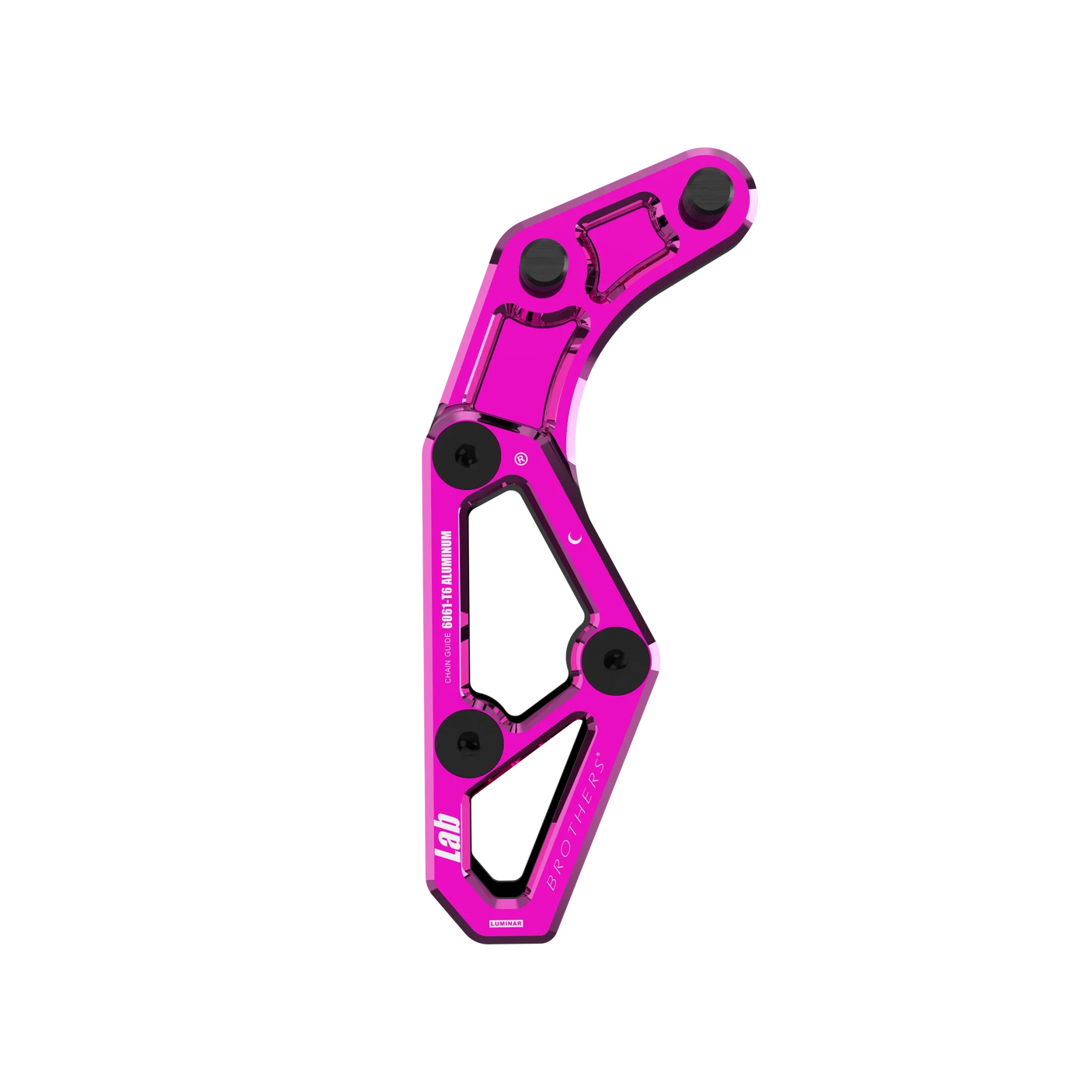 IZI Brothers chain guide body for Sur-Ron Light Bee swingarm - pink front view