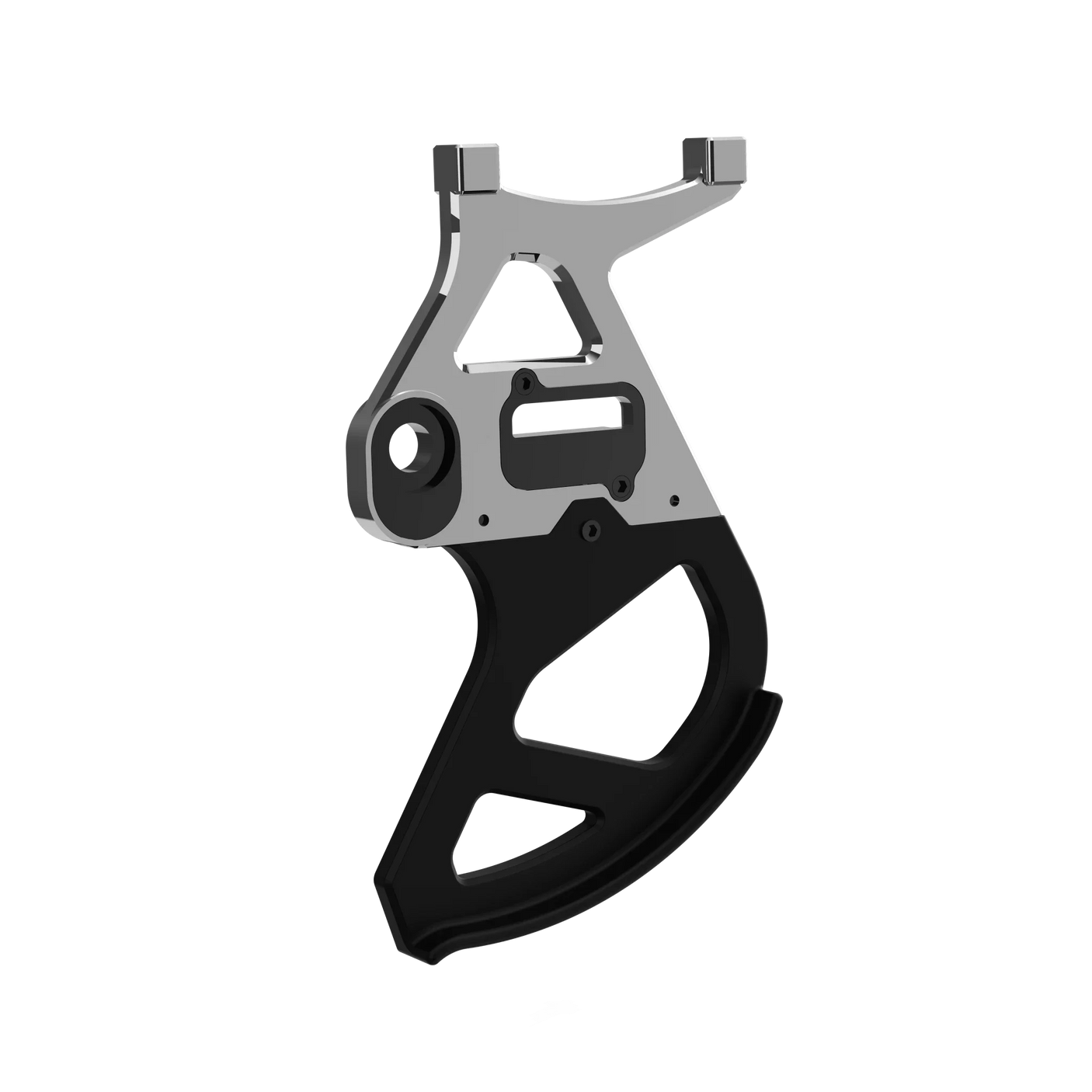 IZI Brothers Disk Guard for Sur-Ron Light Bee swingarm - raw interior view 1/4