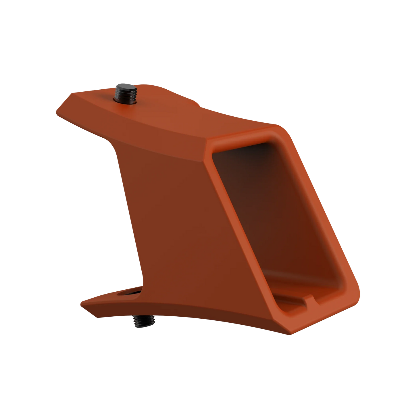 IZI Brothers Nylon Chain Guard for Sur-Ron Light Bee swingarm - orange 1/4 profile view