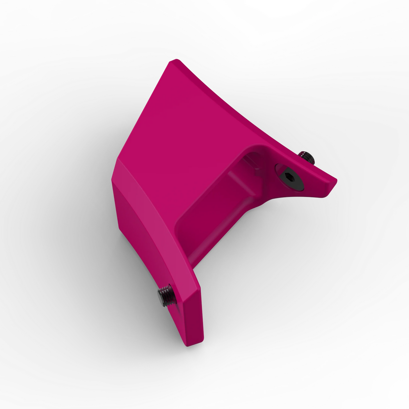 IZI Brothers Nylon Chain Guard for Sur-Ron Light Bee swingarm - pink angled top view