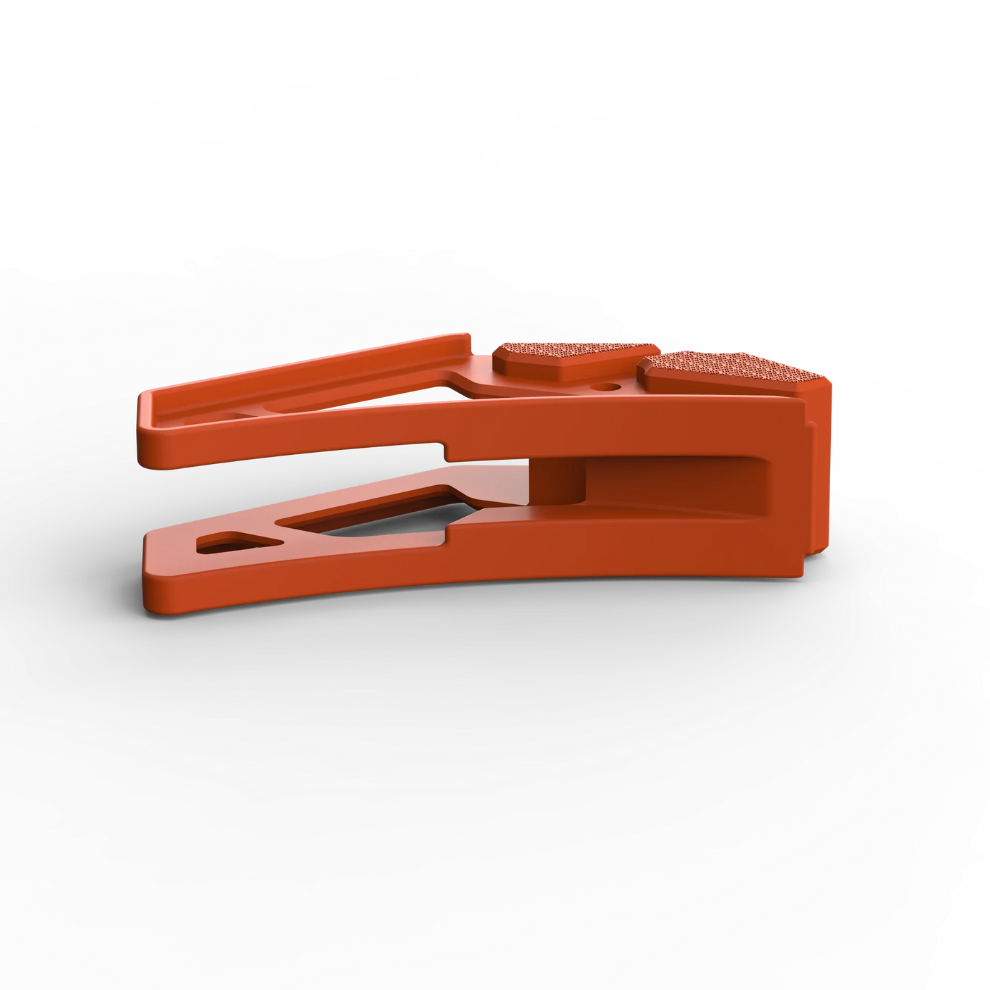 IZI Brothers nylon chain guide for Sur-Ron Light Bee swingarm - orange laid flat top view