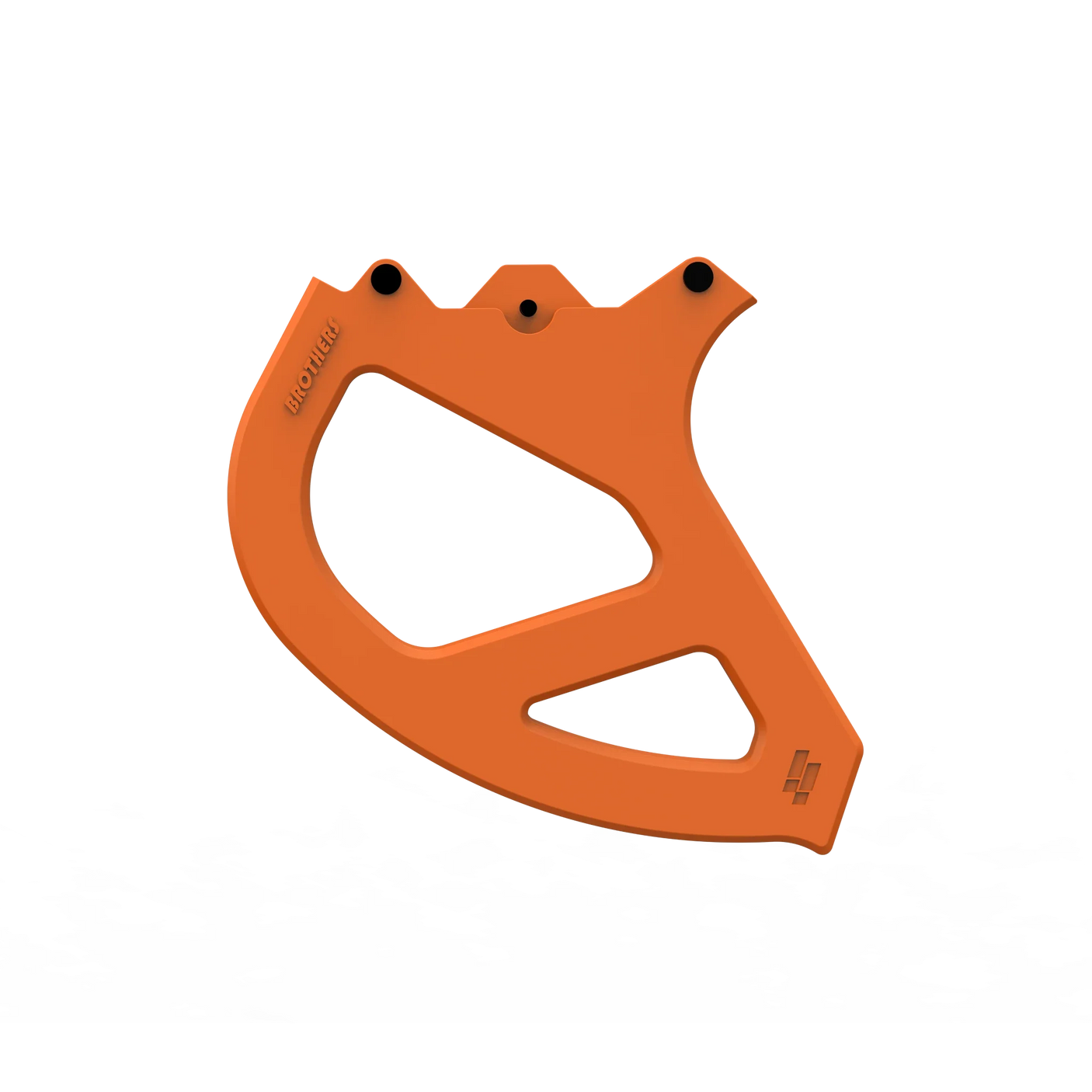 IZI Brothers Nylon Disk Guard for Sur-Ron Light Bee swingarm - orange profile view