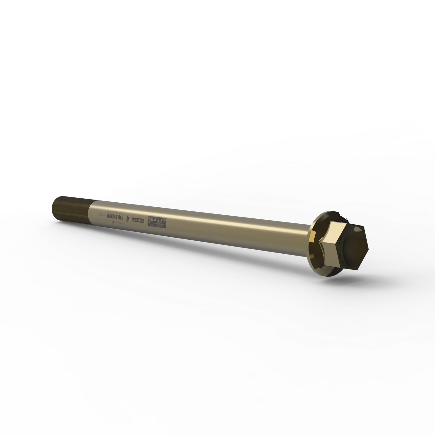 IZI Brothers Rear Axle #1 for Sur-Ron LBX - copper 3/4 profile view