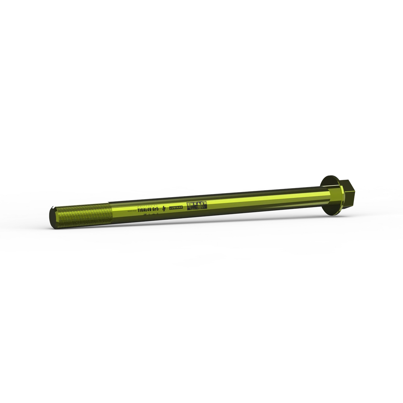 IZI Brothers Rear Axle #1 for Sur-Ron LBX - green 1/4 profile view