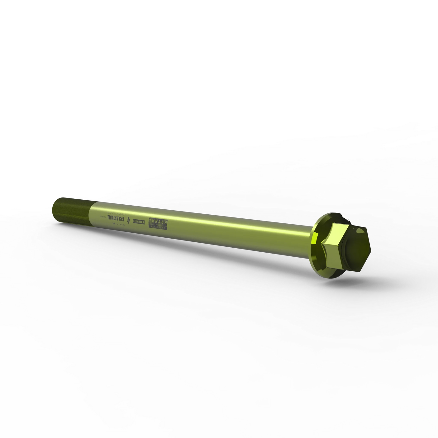 IZI Brothers Rear Axle #1 for Sur-Ron LBX - green 3/4 profile view