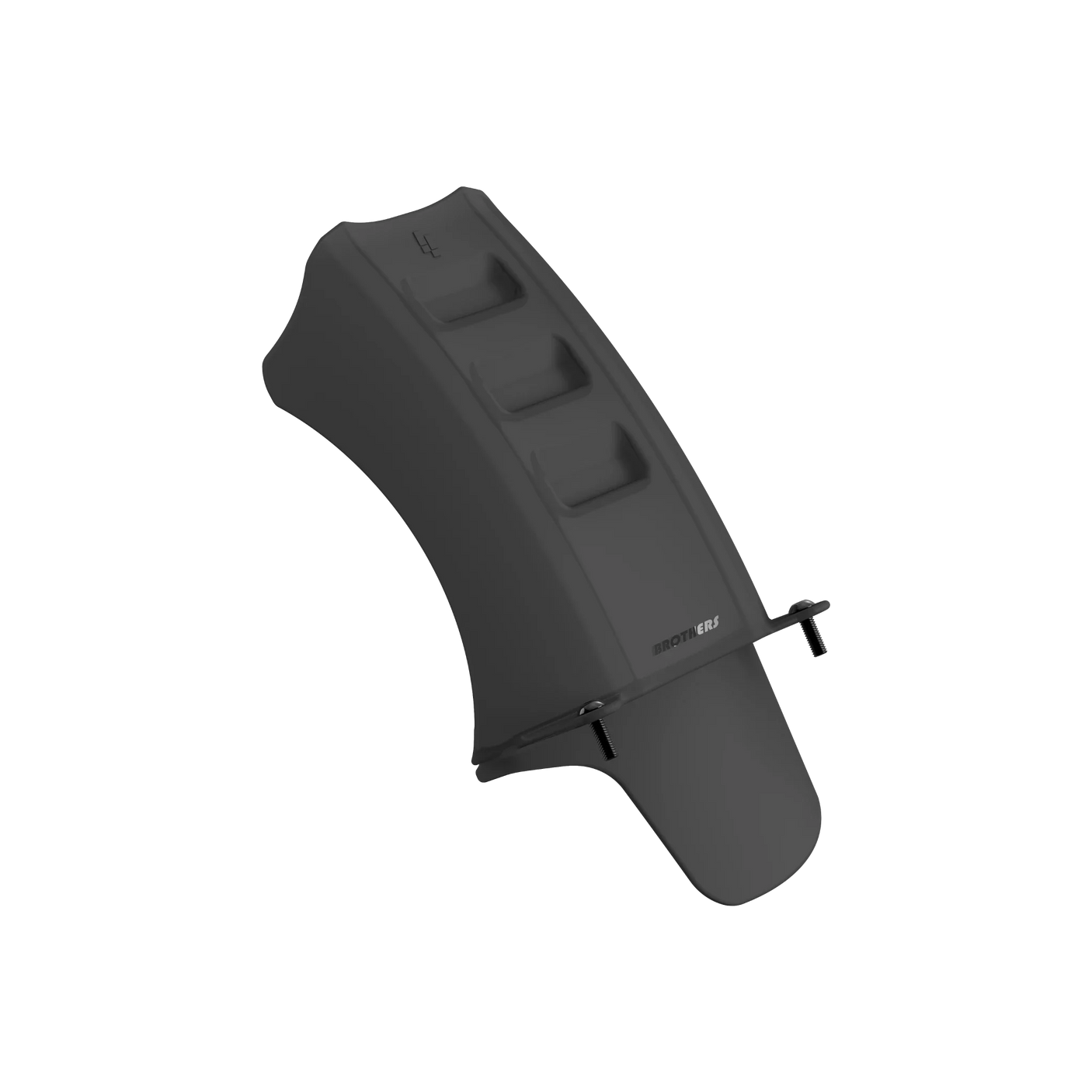 IZI Brothers Mud Guard for Sur-Ron Light Bee swingarm - black 1/4 front view