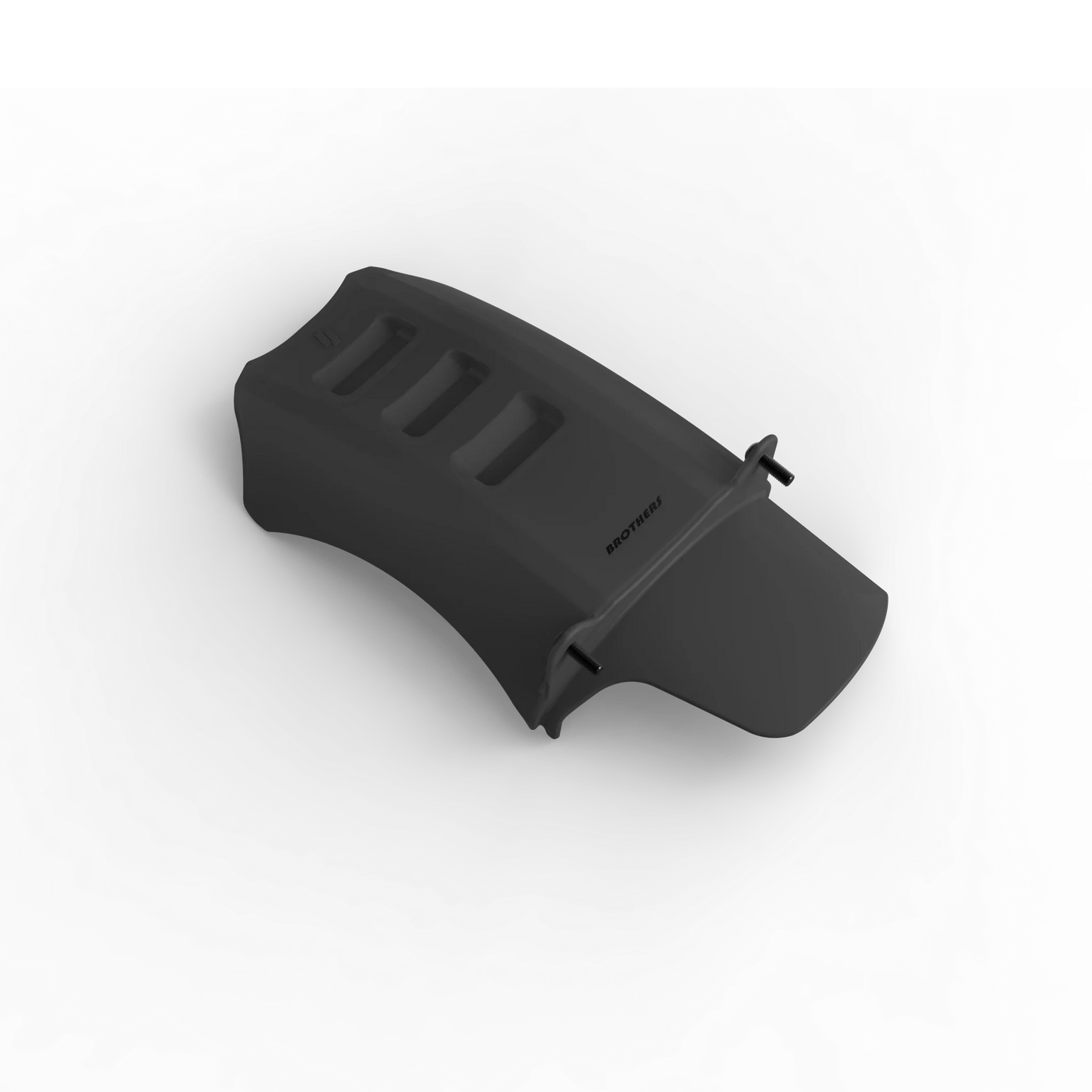 IZI Brothers Mud Guard for Sur-Ron Light Bee swingarm - black 3/4 angled view