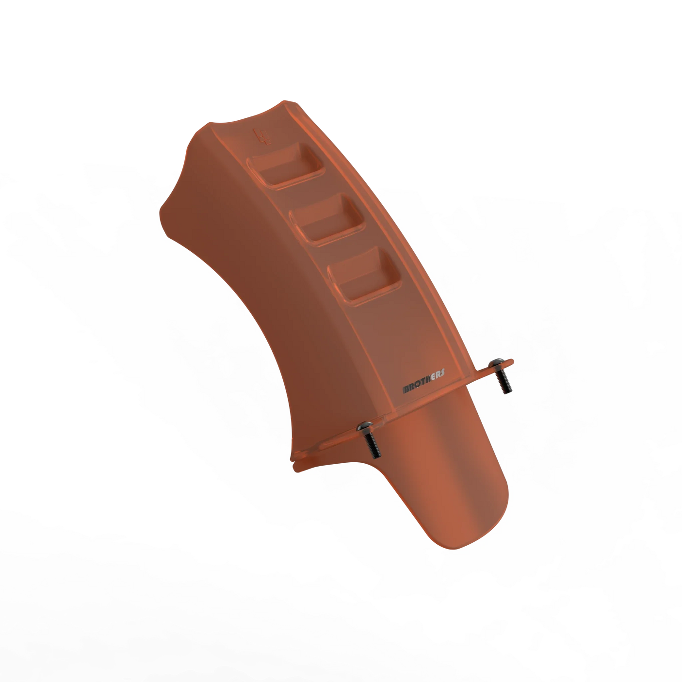 IZI Brothers Mud Guard for Sur-Ron Light Bee swingarm - orange 1/4 front view