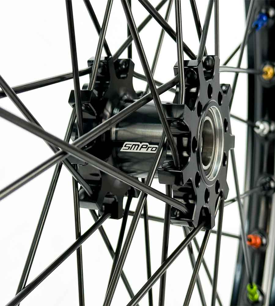 SM Pro Light Bee Wheelset – Black Rim and Rainbow Nipples - EVFREAKSSM Pro Light Bee Wheelset – Black Rim and Rainbow Nipples