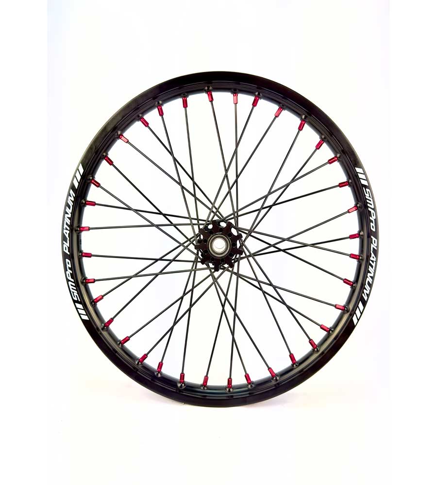 SM Pro Light Bee Wheelset – Black Rim and Red Nipples - EVFREAKS SM Pro Light Bee Wheelset – Black Rim and Red Nipples