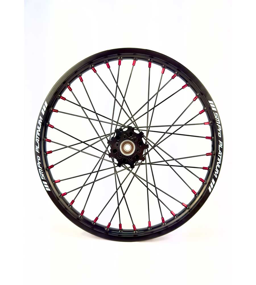 SM Pro Light Bee Wheelset – Black Rim and Red Nipples - EVFREAKS SM Pro Light Bee Wheelset – Black Rim and Red Nipples