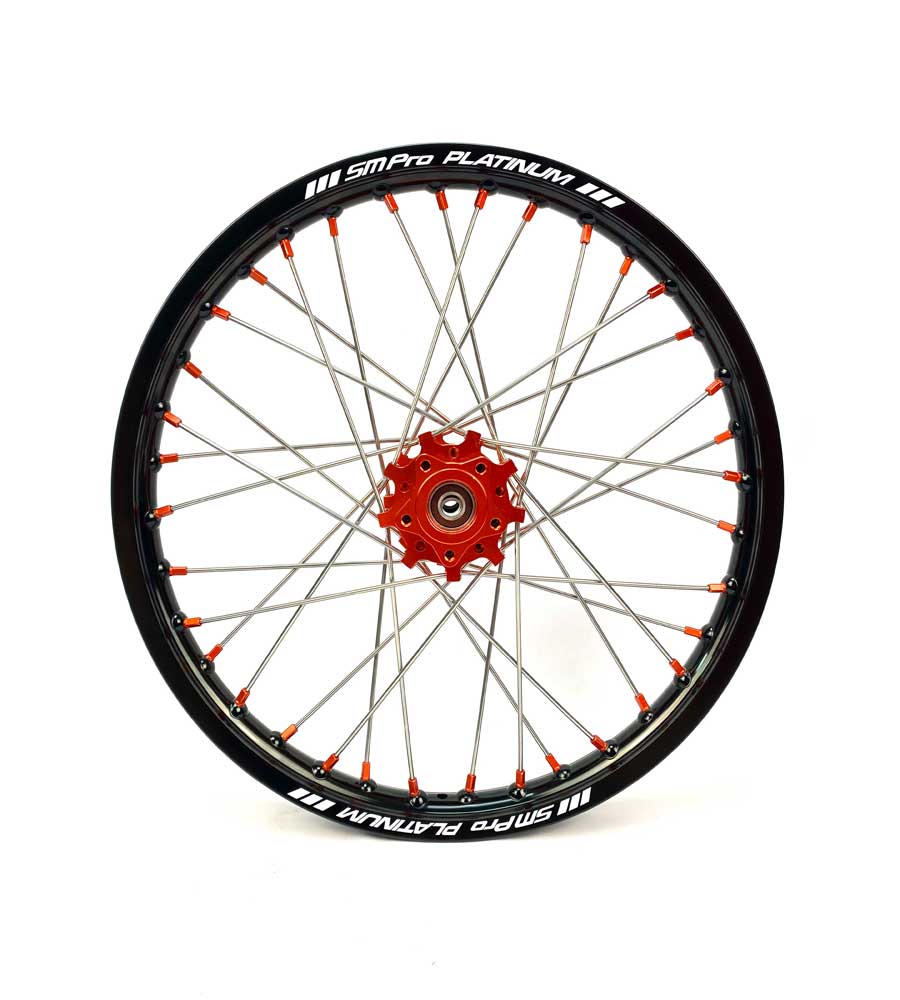 SM Pro Light Bee Wheelset – Ornage Hubs and Orange Nipples - EVFREAKS SM Pro Light Bee Wheelset – Ornage Hubs and Orange Nipples
