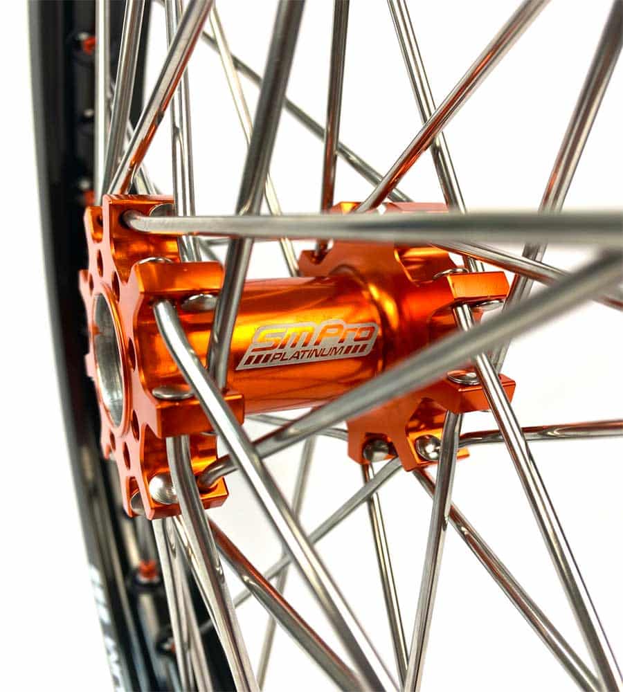 SM Pro Light Bee Wheelset – Ornage Hubs and Orange Nipples - EVFREAKS SM Pro Light Bee Wheelset – Ornage Hubs and Orange Nipples