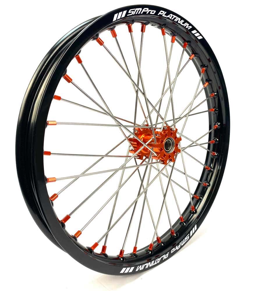 SM Pro Light Bee Wheelset – Ornage Hubs and Orange Nipples - EVFREAKS SM Pro Light Bee Wheelset – Ornage Hubs and Orange Nipples