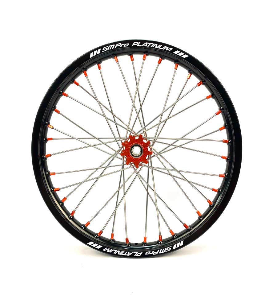 SM Pro Light Bee Wheelset – Ornage Hubs and Orange Nipples - EVFREAKS SM Pro Light Bee Wheelset – Ornage Hubs and Orange Nipples