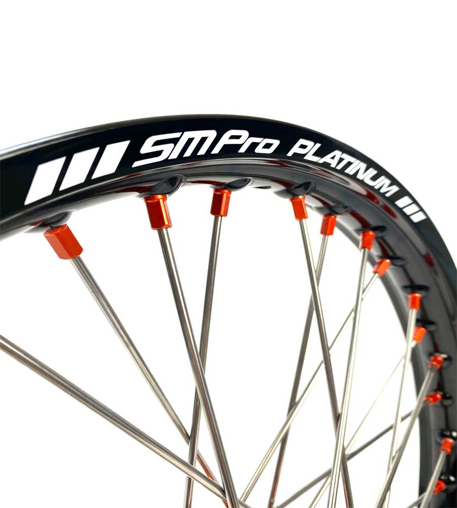 SM Pro Light Bee Wheelset – Ornage Hubs and Orange Nipples - EVFREAKS SM Pro Light Bee Wheelset – Ornage Hubs and Orange Nipples