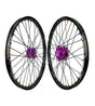 SM Pro Light Bee Wheelset – Purple Black Hub and Rainbow Nipples - EVFREAKS SM Pro Light Bee Wheelset – Purple Black Hub and Rainbow Nipples