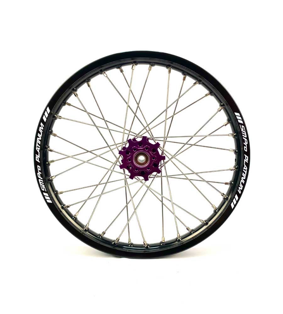 SM Pro Light Bee Wheelset – Purple Black Hub and Silver Nipples - EVFREAKSSM Pro Light Bee Wheelset – Purple Black Hub and Silver Nipples