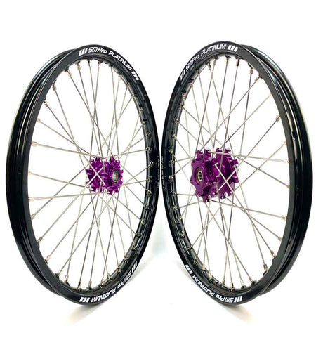 SM Pro Light Bee Wheelset – Purple Black Hub and Silver Nipples - EVFREAKSSM Pro Light Bee Wheelset – Purple Black Hub and Silver Nipples
