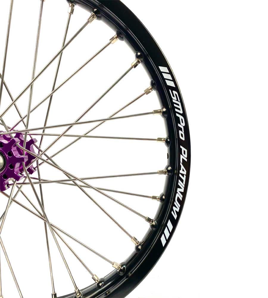 SM Pro Light Bee Wheelset – Purple Black Hub and Silver Nipples - EVFREAKSSM Pro Light Bee Wheelset – Purple Black Hub and Silver Nipples