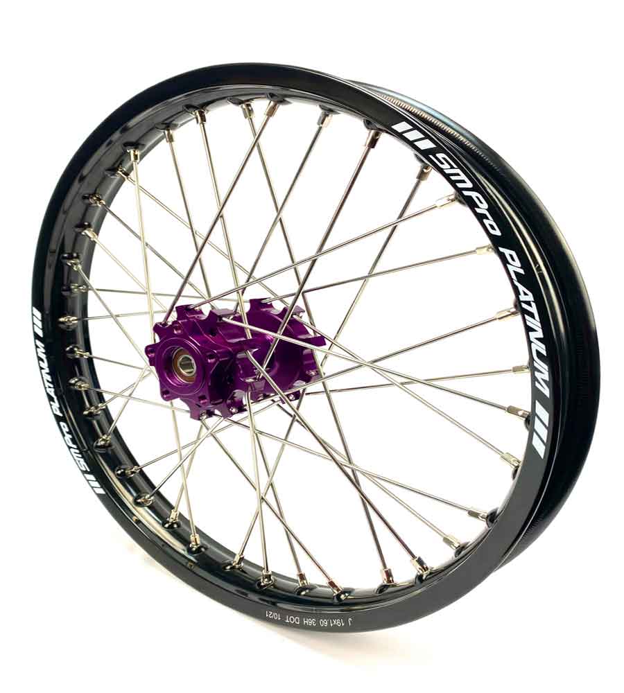 SM Pro Light Bee Wheelset – Purple Black Hub and Silver Nipples - EVFREAKSSM Pro Light Bee Wheelset – Purple Black Hub and Silver Nipples