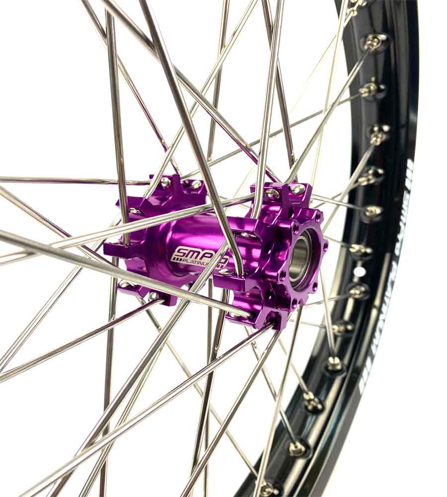 SM Pro Light Bee Wheelset – Purple Black Hub and Silver Nipples - EVFREAKSSM Pro Light Bee Wheelset – Purple Black Hub and Silver Nipples