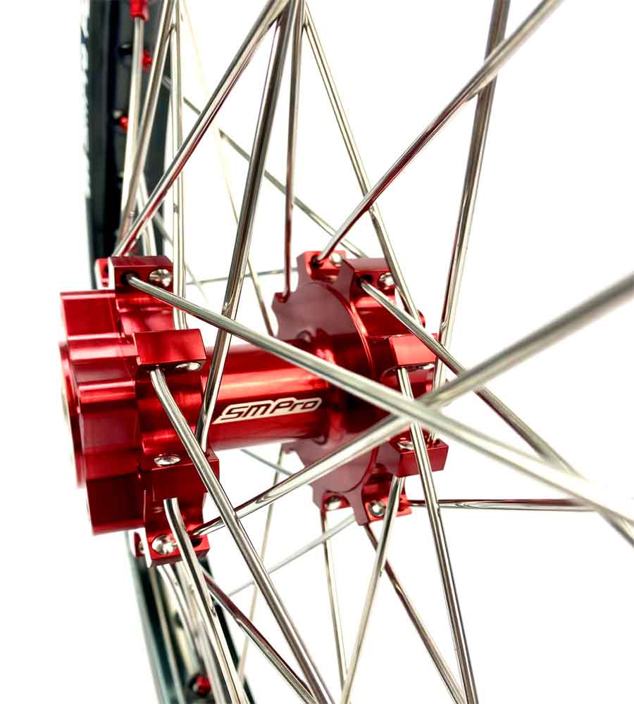 SM Pro Light Bee Wheelset – Red Hub and Red Nipples - EVFREAKSSM Pro Light Bee Wheelset – Red Hub and Red Nipples