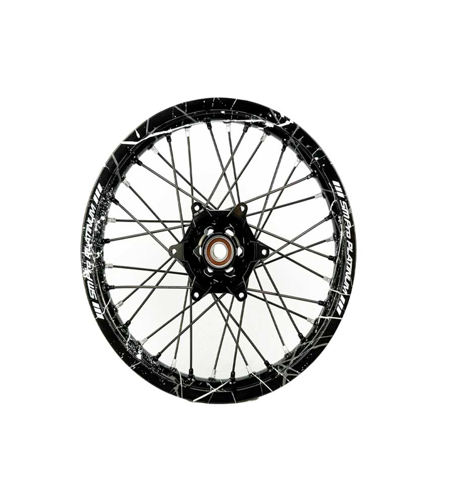 SM Pro Light Bee Wheelset – Splatterkote and Black and White Nipples - EVFREAKS SM Pro Light Bee Wheelset – Splatterkote and Black and White Nipples