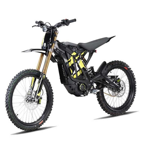Custom built Sur Ron and Talaria electric bikes with upgraded controllers, batteries, wheels, and CNC components