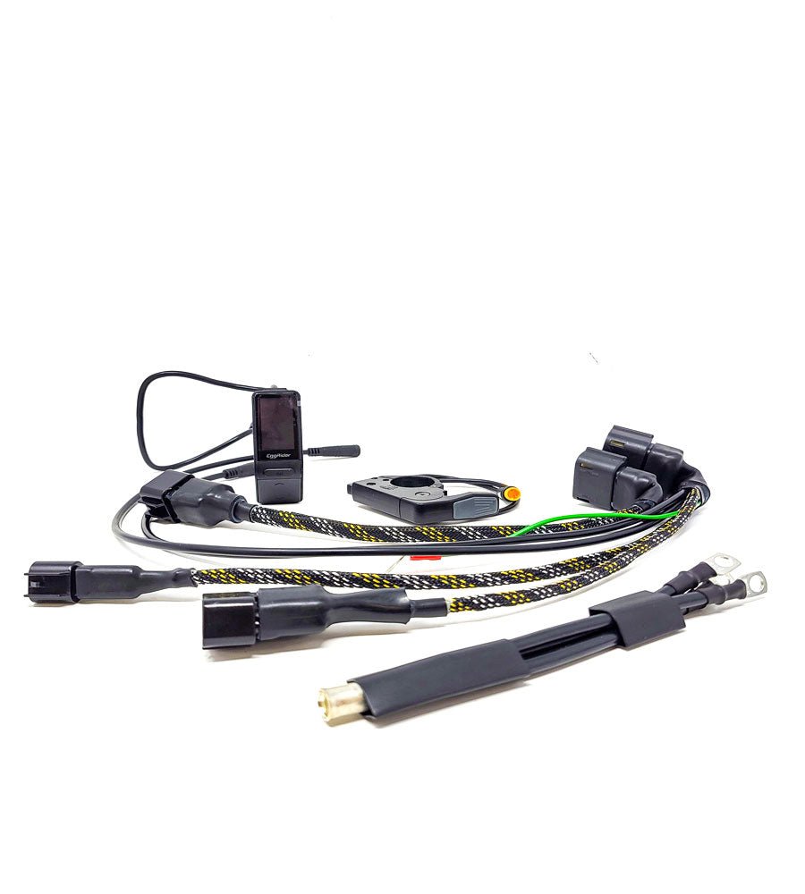 EVFreaks IP65 wiring loom with regen thumb throttle for ASI BAC controllers on Sur-Ron Light Bee