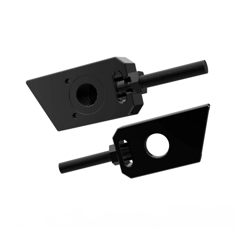IZI Brothers axle blocks for Sur-Ron Light Bee swingarm - black interior front view