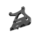 IZI Brothers caliper mount for Sur-Ron Light Bee swingarm - black 3/4 exterior side view