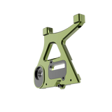 IZI Brothers caliper mount for Sur-Ron Light Bee swingarm - green 3/4 interior profile view