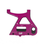 IZI Brothers caliper mount for Sur-Ron Light Bee swingarm - pink exterior front view