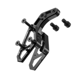 IZI Brothers chain guide body for Sur-Ron Light Bee swingarm - black exploded front view