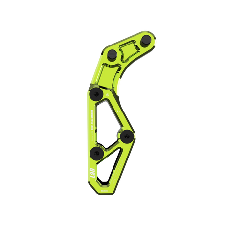 IZI Brothers chain guide body for Sur-Ron Light Bee swingarm - green front view