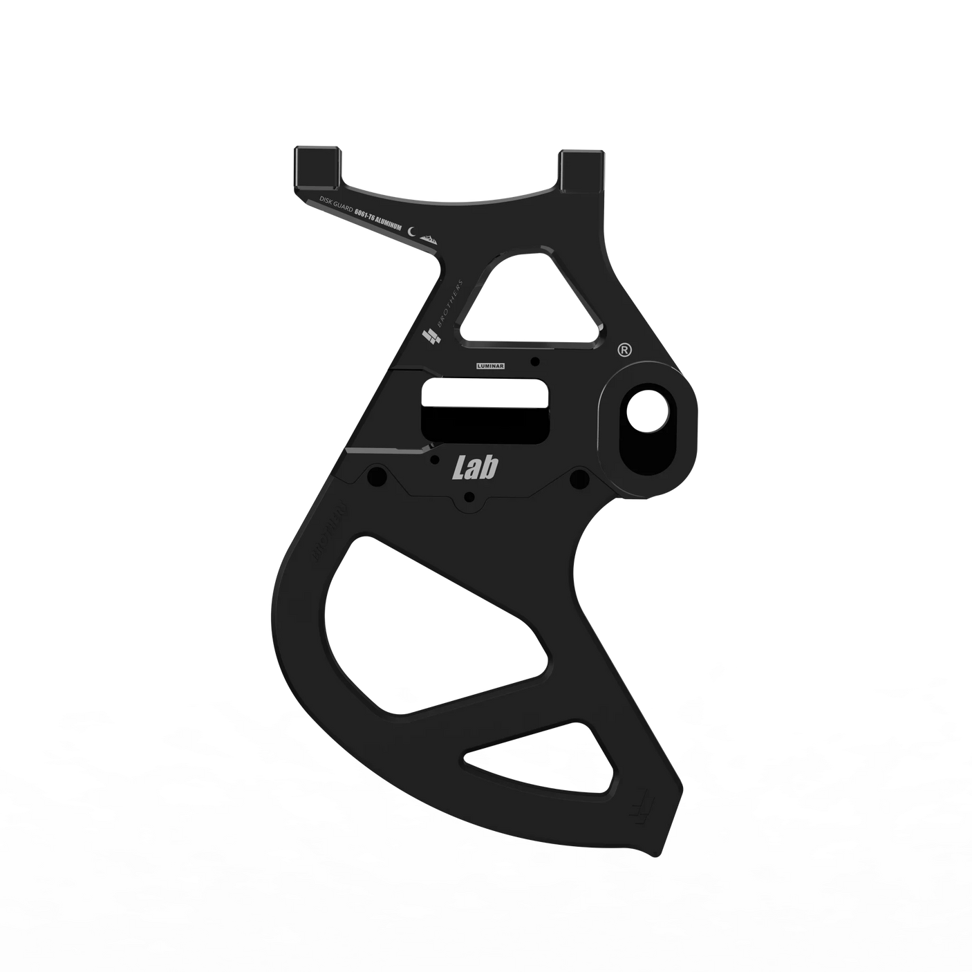 IZI Brothers Disk Guard for Sur-Ron Light Bee swingarm - black side view