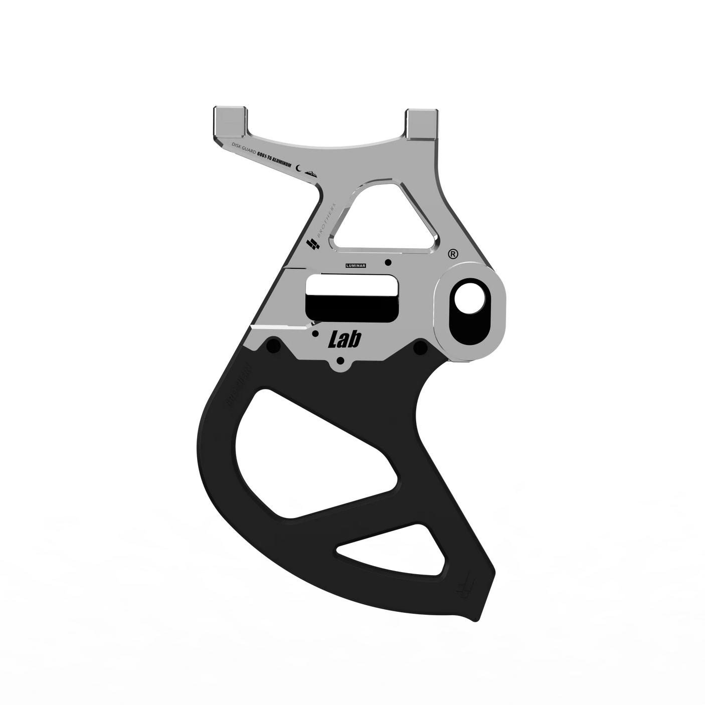 IZI Brothers Disk Guard for Sur-Ron Light Bee swingarm - raw side view