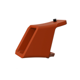IZI Brothers Nylon Chain Guard for Sur-Ron Light Bee swingarm - orange profile view