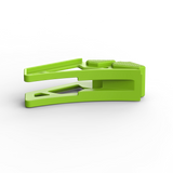 IZI Brothers nylon chain guide for Sur-Ron Light Bee swingarm - green laid flat top view