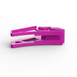 IZI Brothers nylon chain guide for Sur-Ron Light Bee swingarm - pink laid flat top view