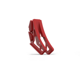 IZI Brothers nylon chain guide for Sur-Ron Light Bee swingarm - red three-quarter front view