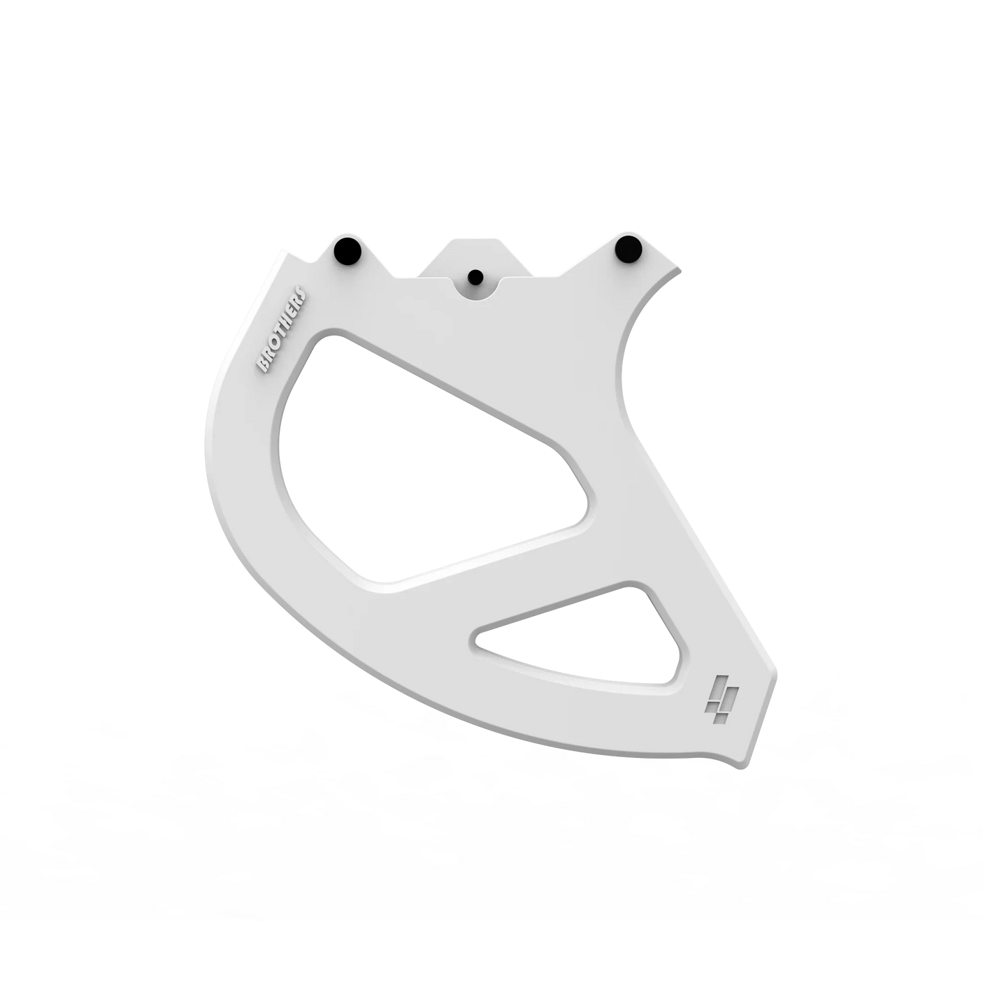 IZI Brothers Nylon Disk Guard for Sur-Ron Light Bee swingarm - white profile view