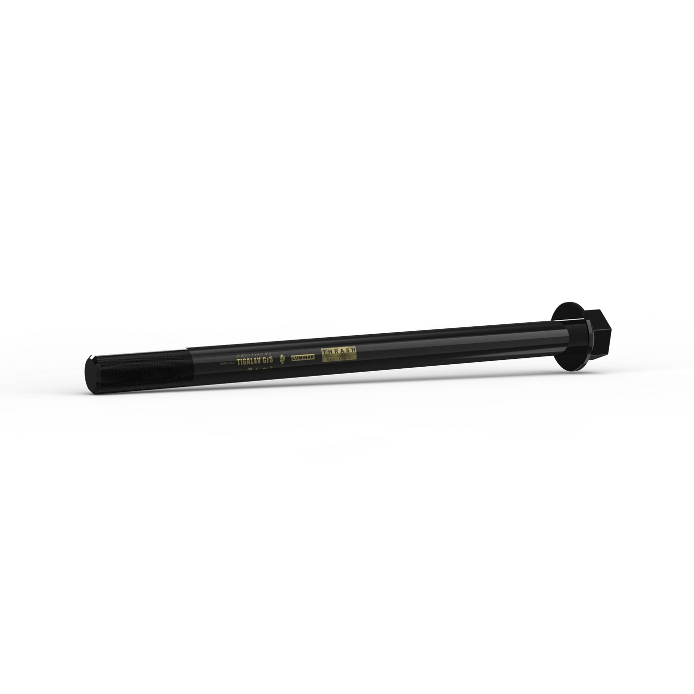 IZI Brothers Rear Axle #1 for Sur-Ron LBX - black 1/4 profile view