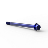 IZI Brothers Rear Axle #1 for Sur-Ron LBX - blue 3/4 profile view