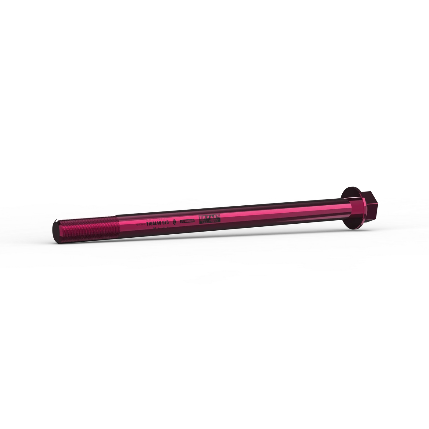 IZI Brothers Rear Axle #1 for Sur-Ron LBX - pink 1/4 profile view