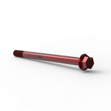 IZI Brothers Rear Axle #1 for Sur-Ron LBX - red 3/4 profile view