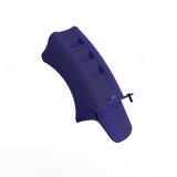 IZI Brothers Mud Guard for Sur-Ron Light Bee swingarm - blue 1/4 front view